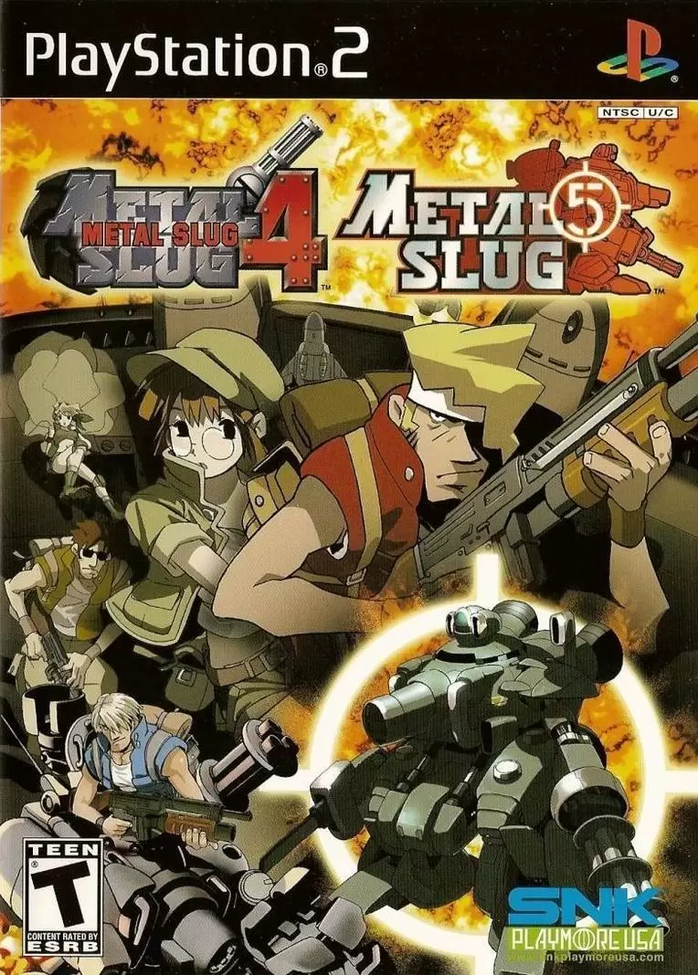 PS2 Games - Metal Slug 4 & 5
