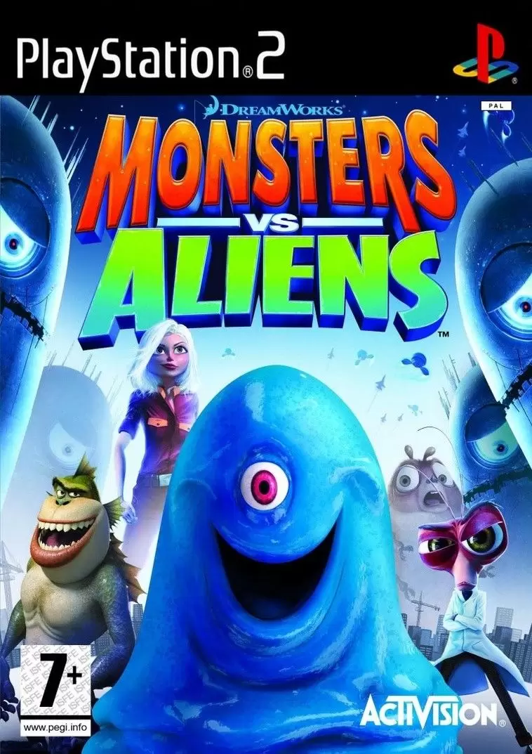 Jeux PS2 - Monsters vs. Aliens