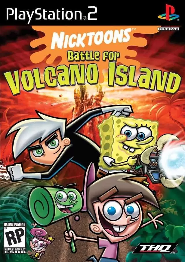 PS2 Games - Nicktoons Battle for Volcano Island