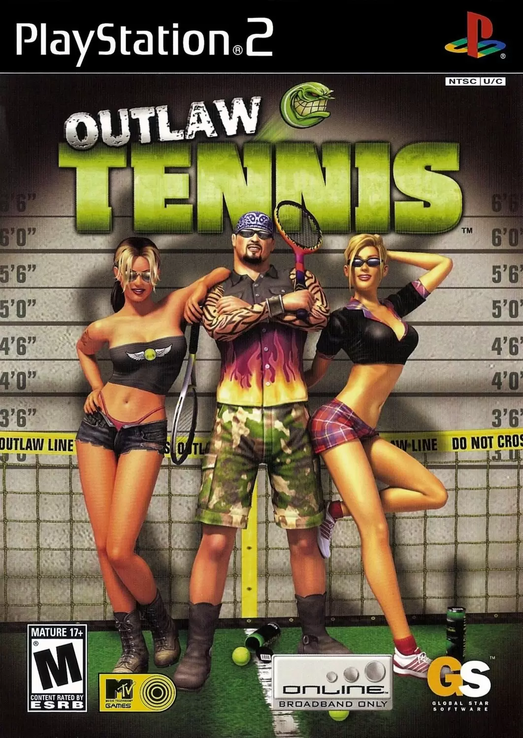 PS2 Games - Outlaw Tennis