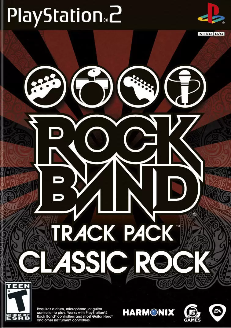 PS2 Games - Rock Band Track Pack: Classic Rock
