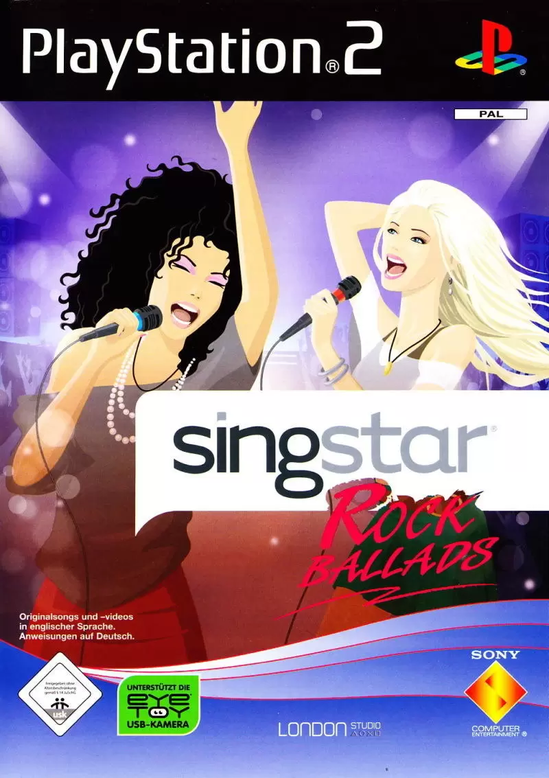 PS2 Games - Singstar Rock Ballads