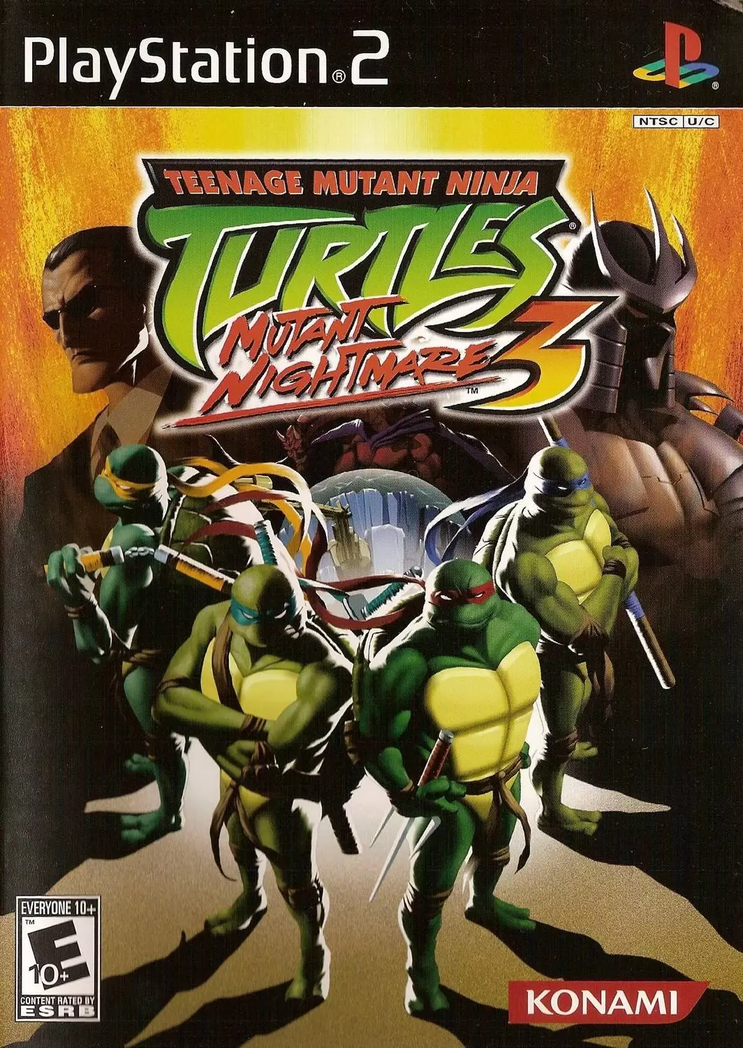 Jeux PS2 - Teenage Mutant Ninja Turtles 3: Mutant Nightmare