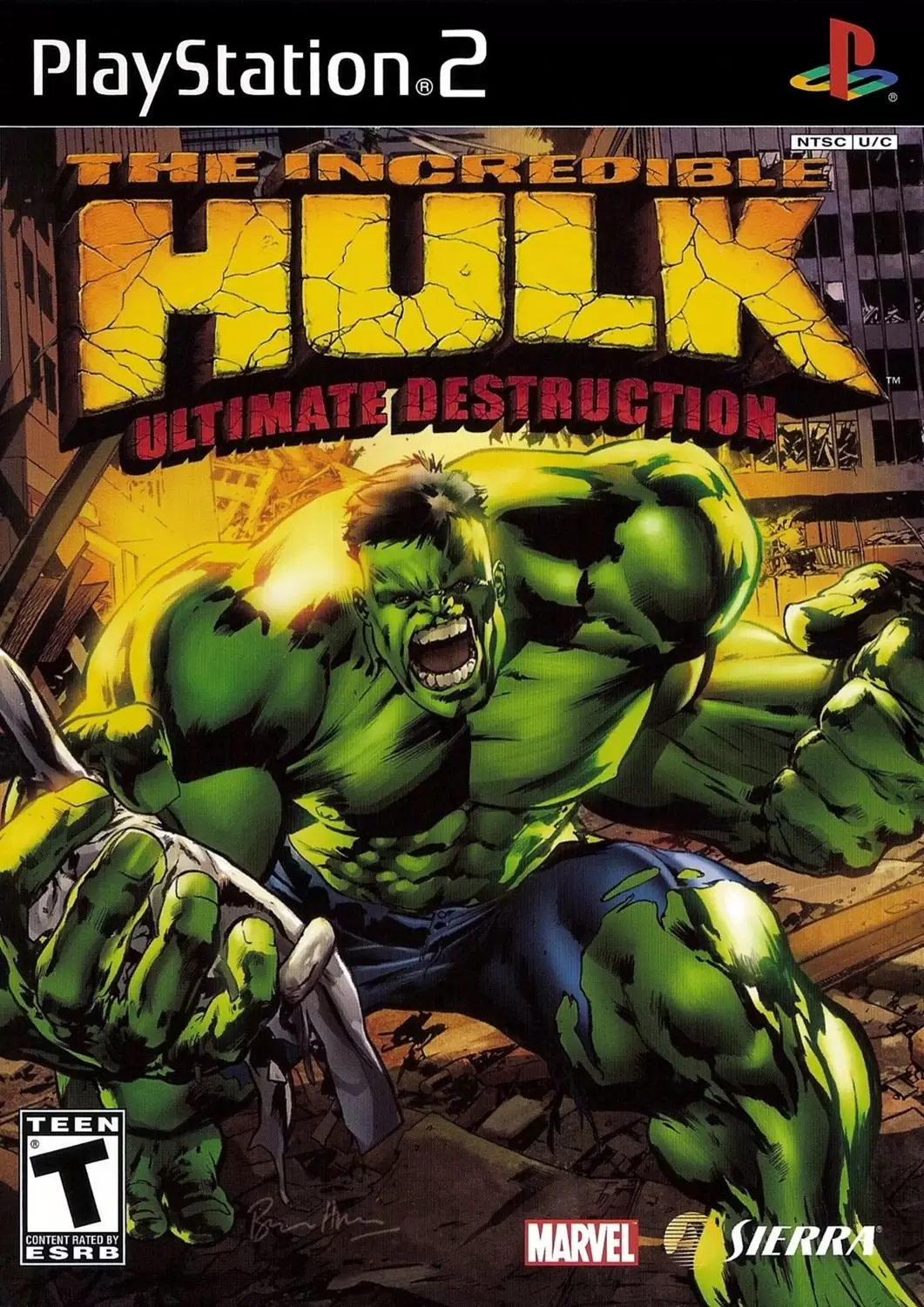 Jeux PS2 - The Incredible Hulk: Ultimate Destruction
