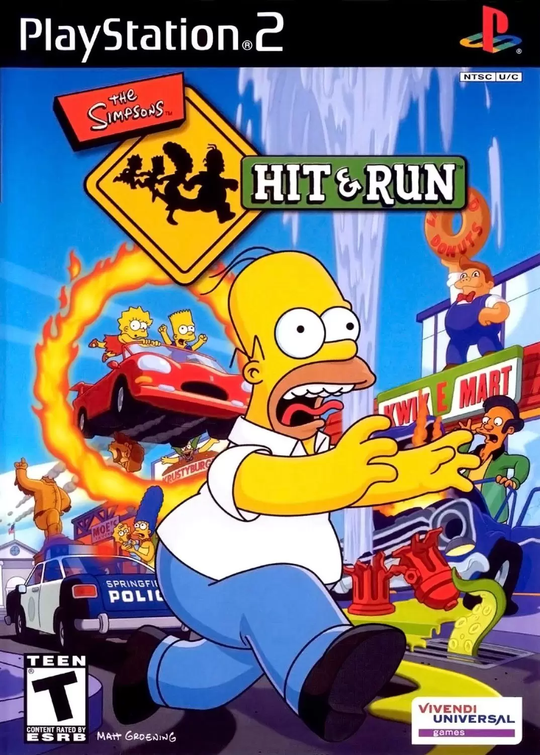Jeux PS2 - The Simpsons - Hit & Run