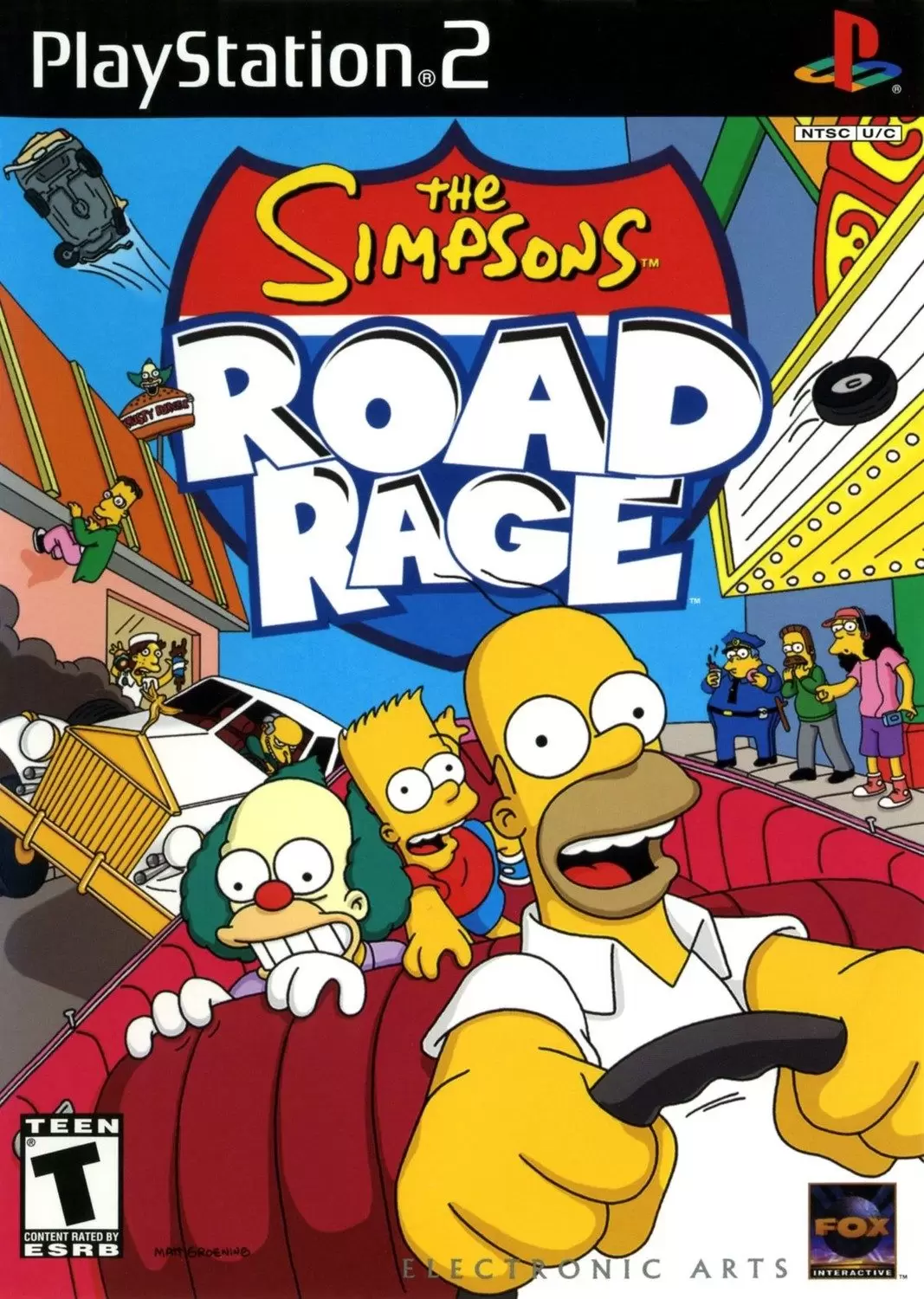 PS2 Games - The Simpsons: Road Rage