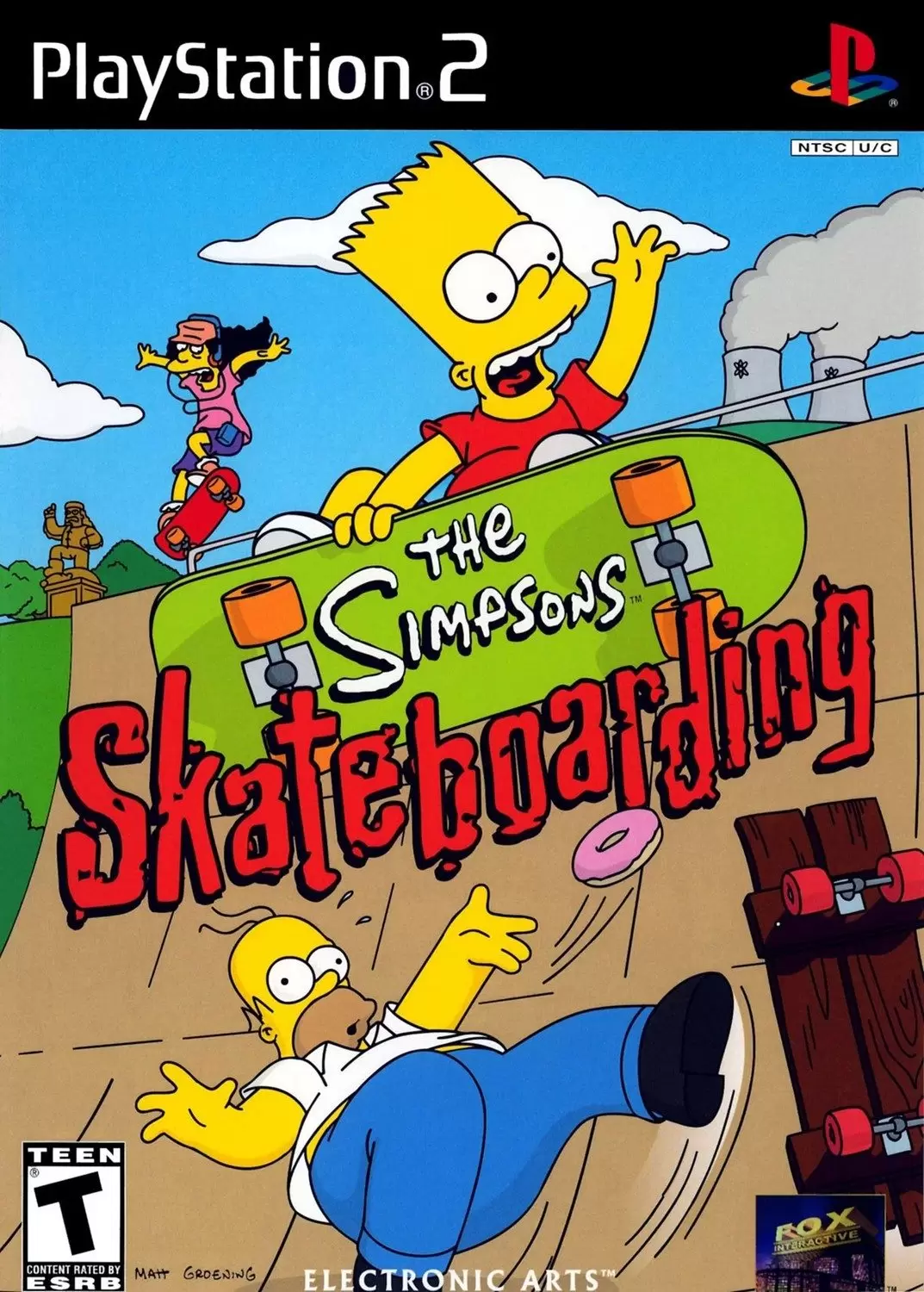 Jeux PS2 - The Simpsons Skateboarding
