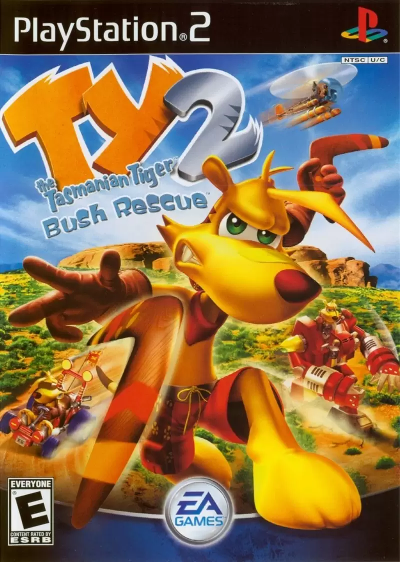 Jeux PS2 - Ty the Tasmanian Tiger 2: Bush Rescue