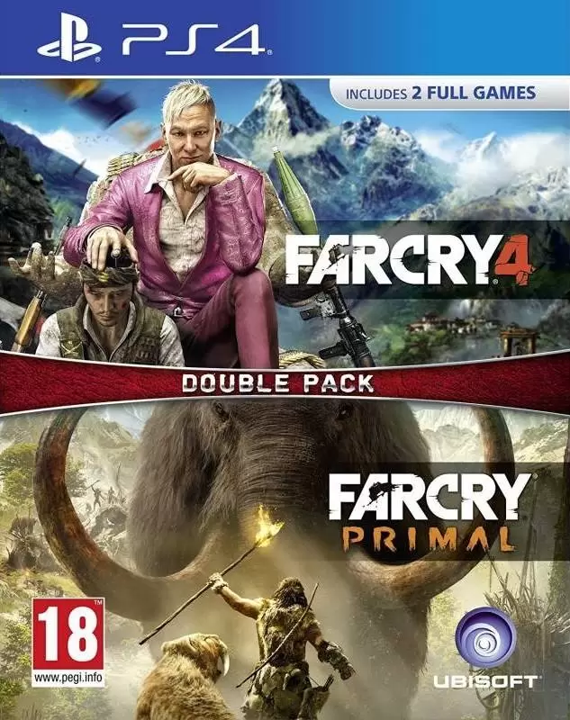 Jeux PS4 - Far Cry 4 PS4 + Far Cry Primal Double Pack
