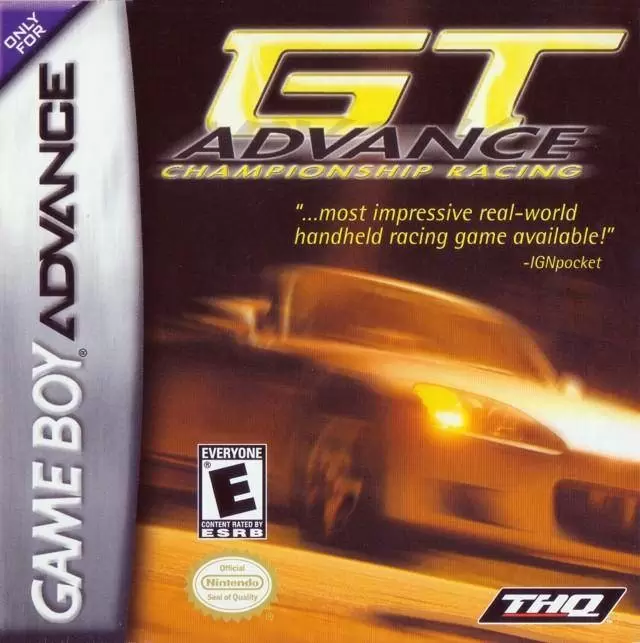 Game Boy Advance Games - GT Advance Championship Racing
