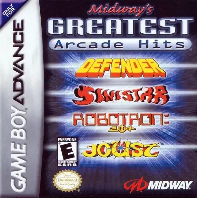 Game Boy Advance Games - Midway\'s Greatest Arcade Hits