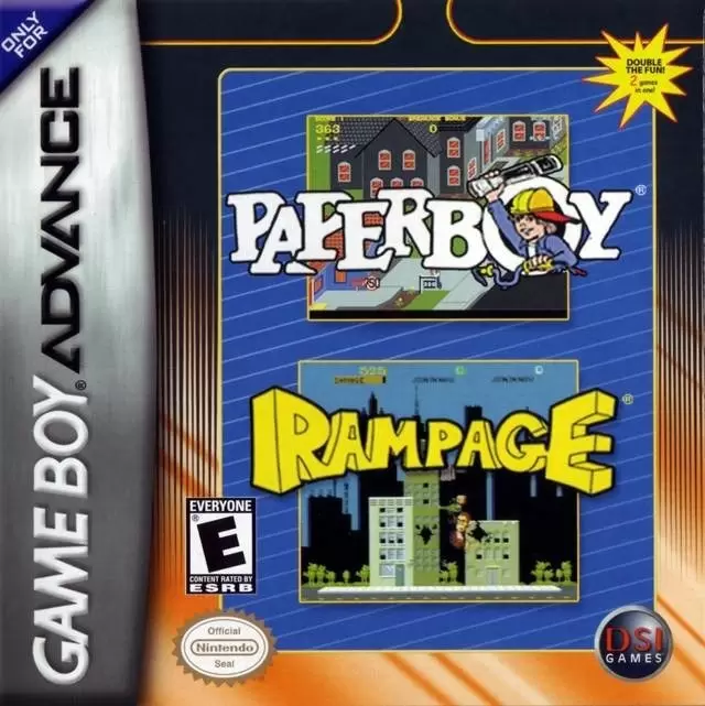 Jeux Game Boy Advance - Paperboy / Rampage