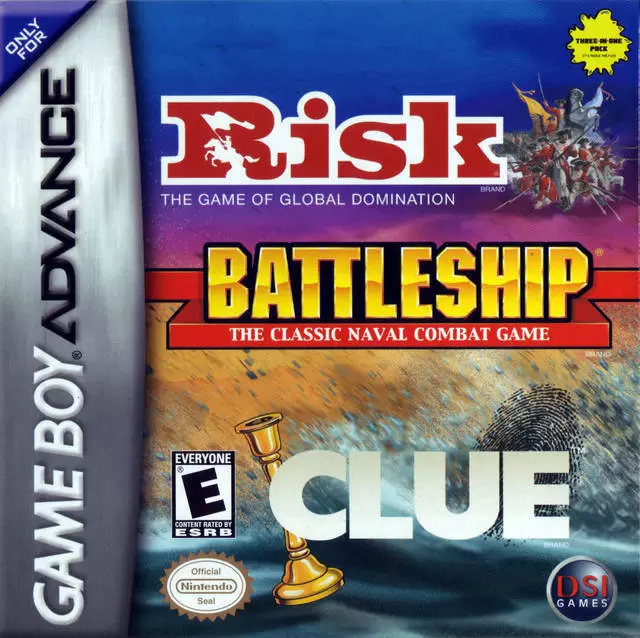 Game Boy Advance Games (GBA) - Risk, Battleship, Clue