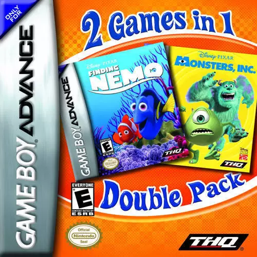 Jeux Game Boy Advance - 2 in 1 - Finding Nemo & Monsters Inc.