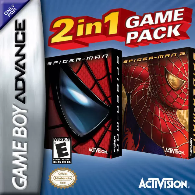 Game Boy Advance Games - 2 in 1 Game Pack Spiderman/Spiderman 2
