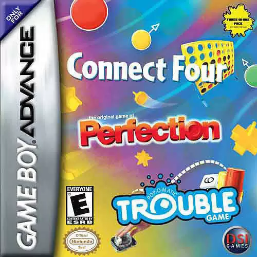 Game Boy Advance Games - Connect Four / Perfection / Trouble