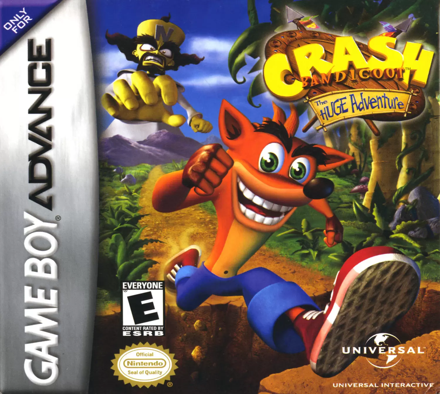 Jeux Game Boy Advance - Crash Bandicoot: The Huge Adventure