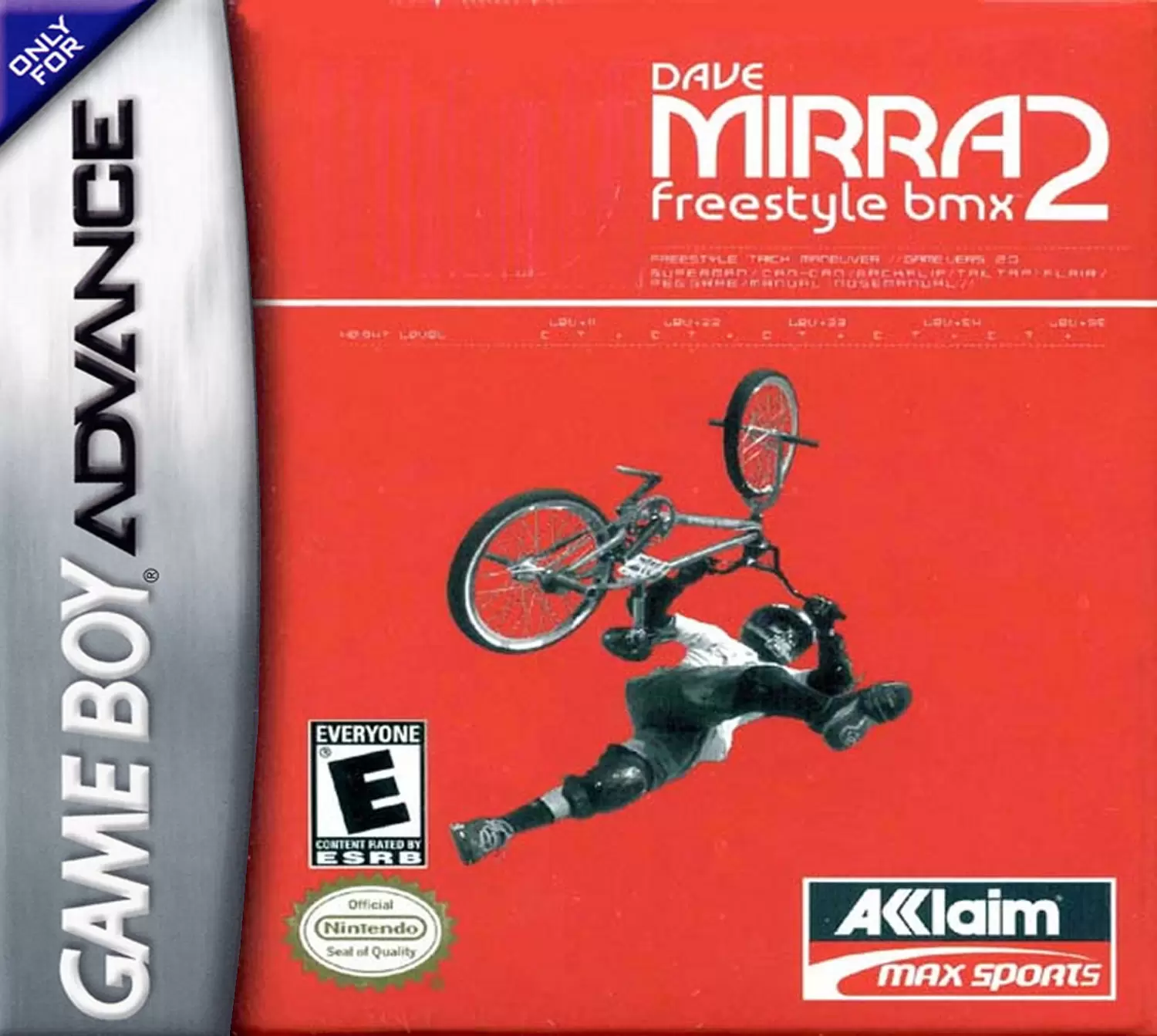 Game Boy Advance Games - Dave Mirra Freestyle BMX 2