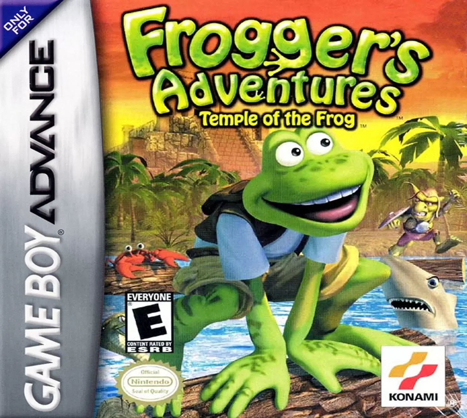 Jeux Game Boy Advance - Frogger\'s Adventures: Temple of the Frog