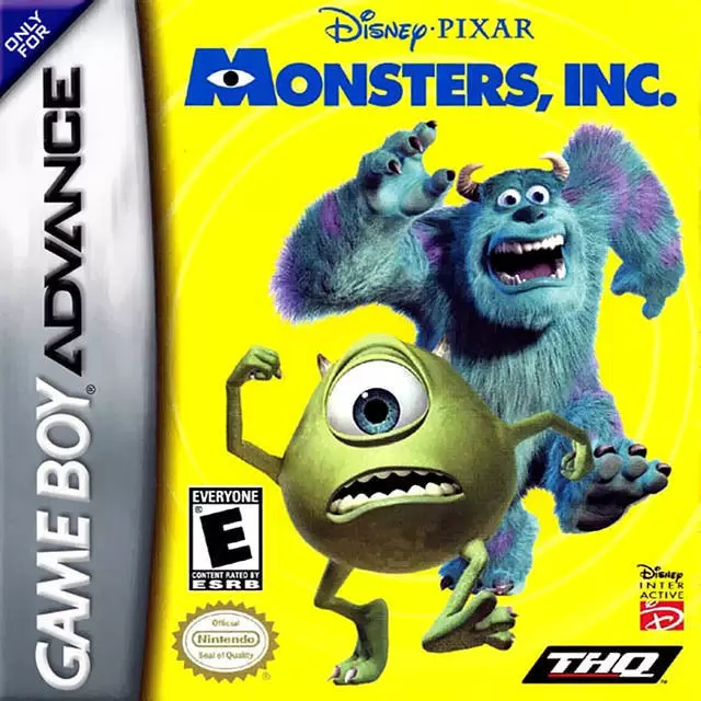 Jeux Game Boy Advance - Monsters, Inc