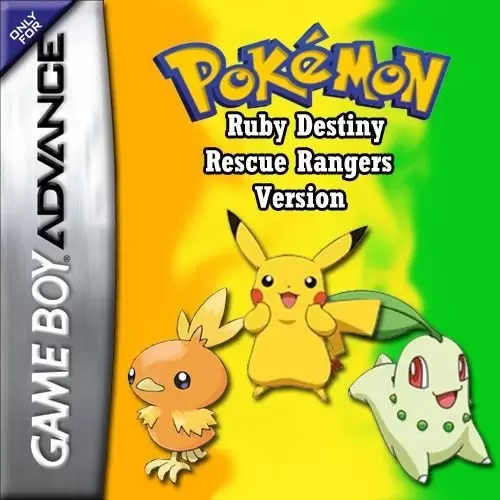 Game Boy Advance Games - Pokemon Ruby Destiny Rescue Rangers