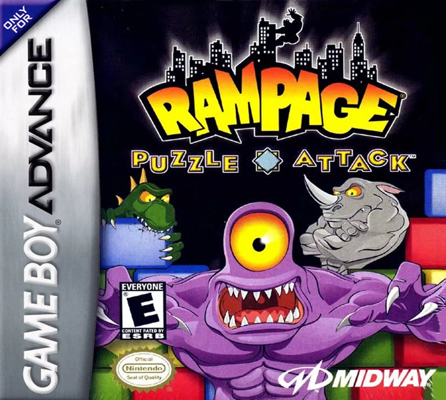 Game Boy Advance Games - Rampage Puzzle Attack
