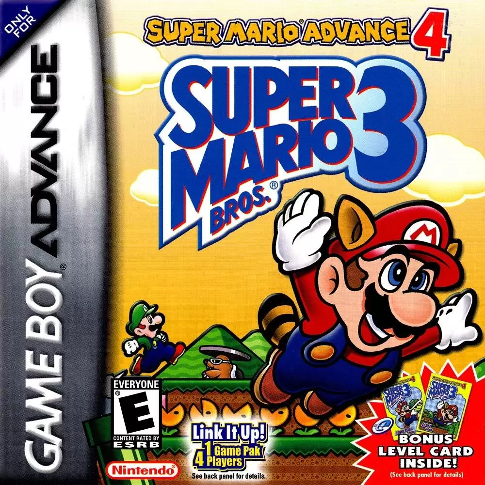 Game Boy Advance Games - Super Mario Advance 4: Super Mario Bros. 3