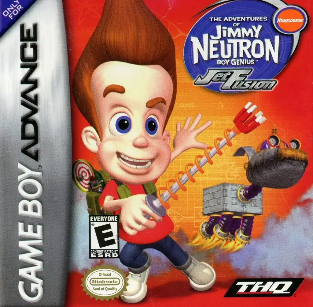 Jeux Game Boy Advance - The Adventures of Jimmy Neutron Boy Genius: Jet Fusion