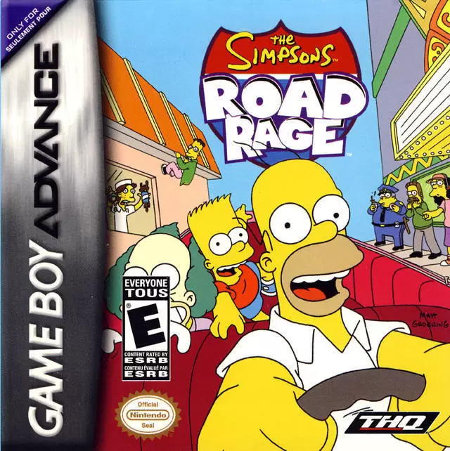 Jeux Game Boy Advance - The Simpsons: Road Rage