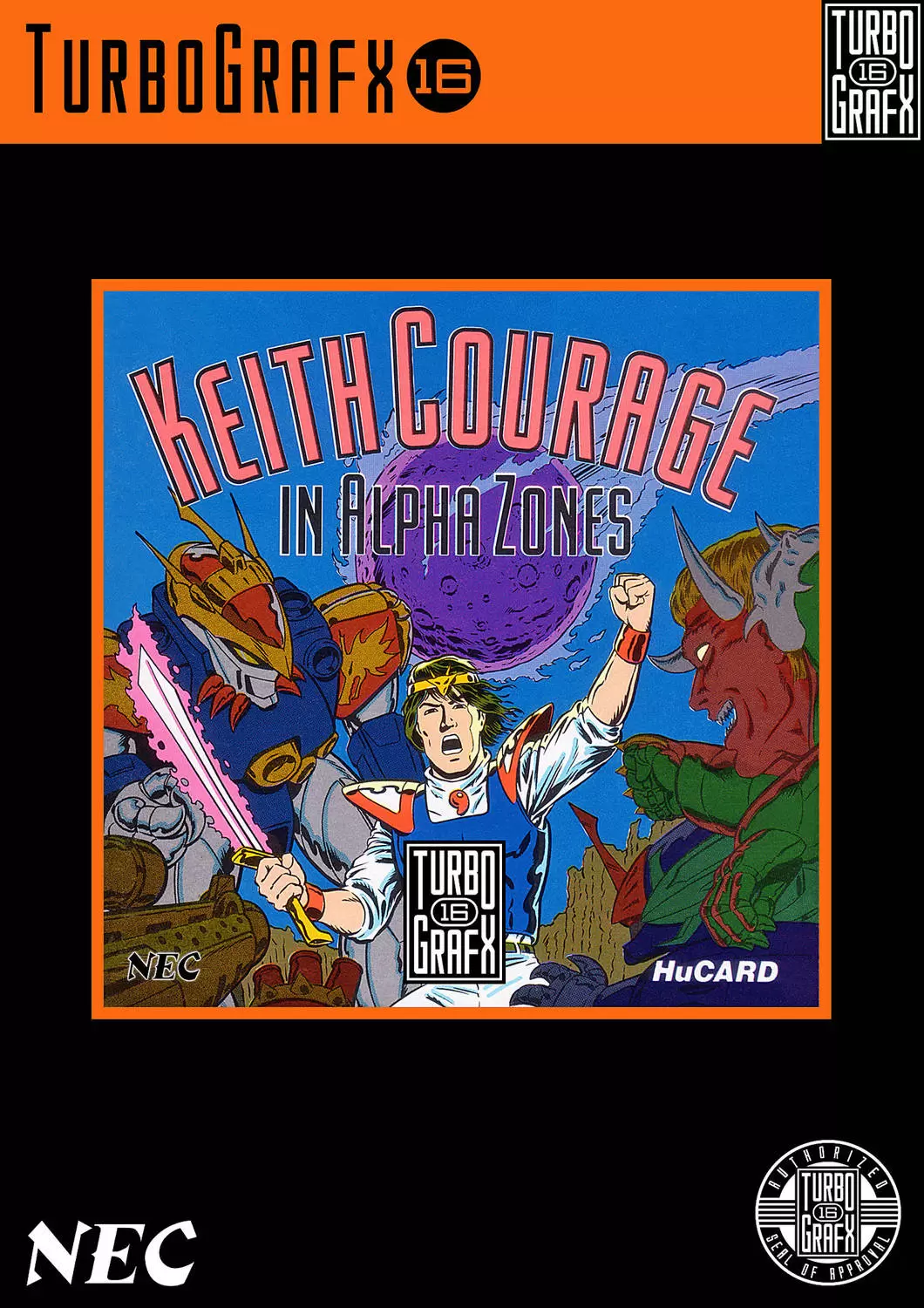 Turbo Grafx 16 (PC Engine) - Keith Courage in Alpha Zones