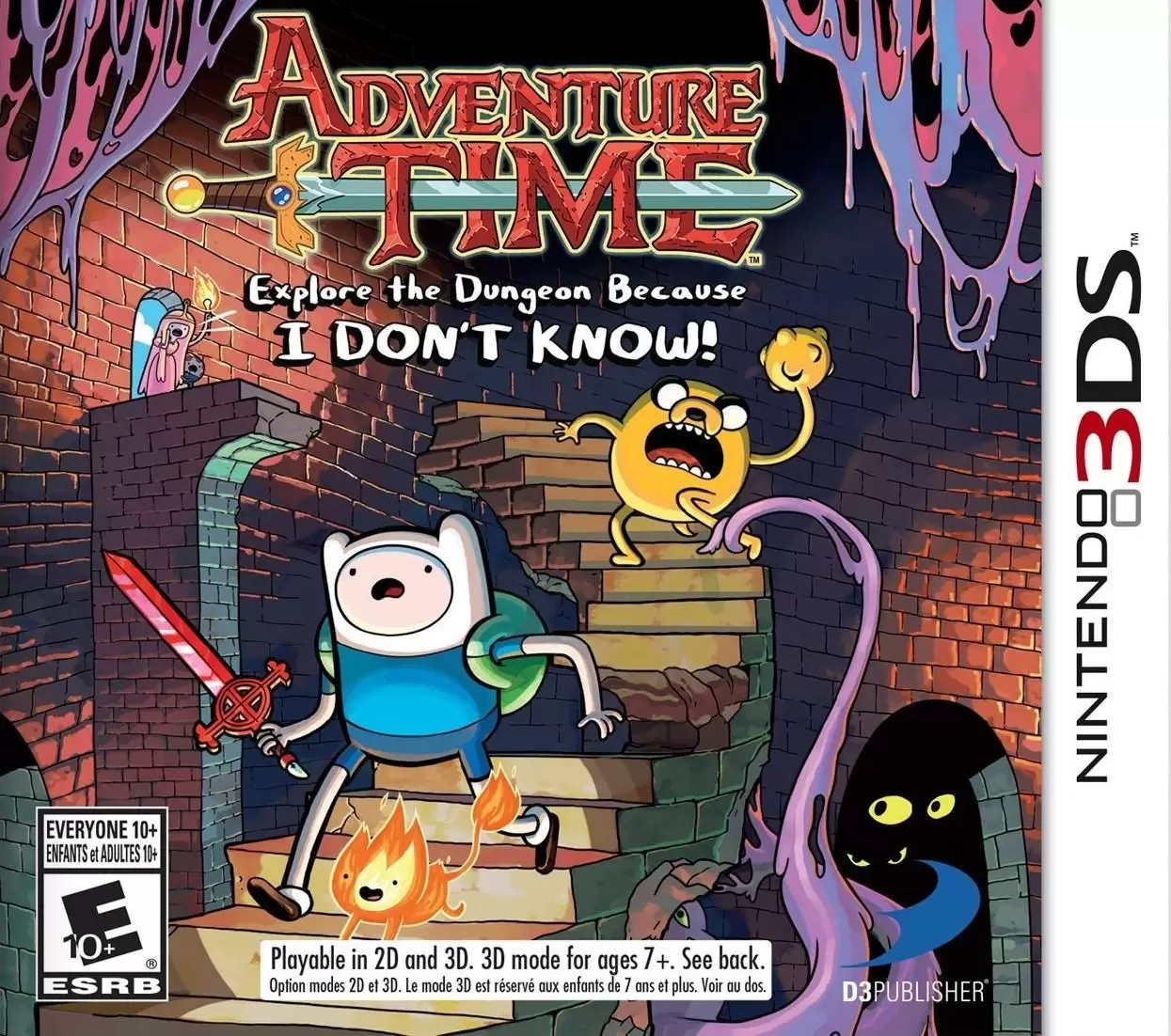 Jeux Nintendo 2DS / 3DS - Adventure Time: Explore the Dungeon Because I Don\'t Know!