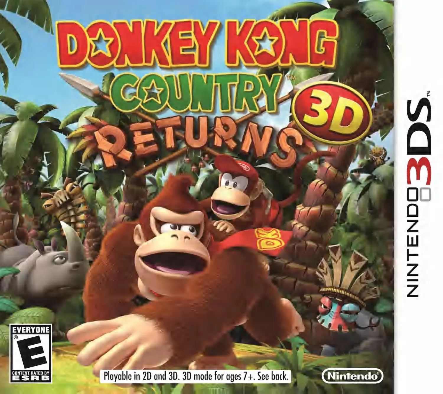 Nintendo 2DS / 3DS Games - Donkey Kong Country Returns 3D