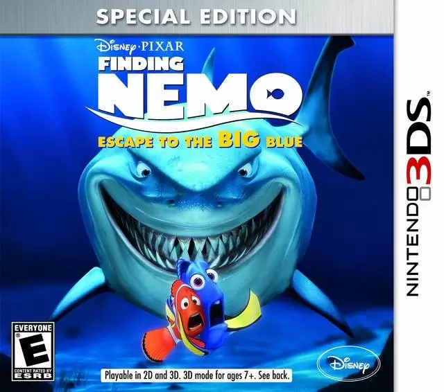 Nintendo 2DS / 3DS Games - Finding Nemo: Escape to the Big Blue Special Edition
