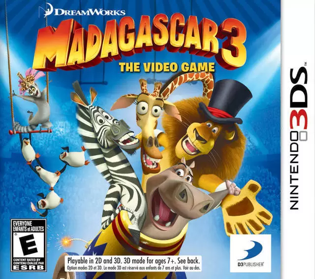 Jeux Nintendo 2DS / 3DS - Madagascar 3: The Video Game