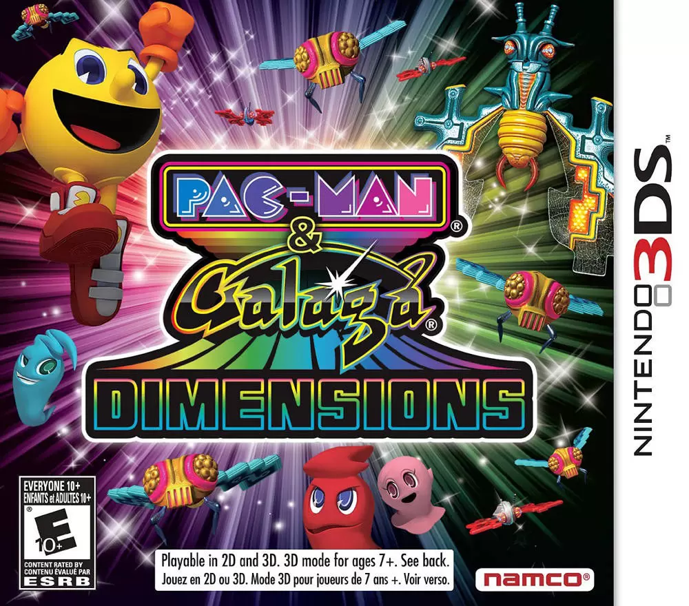 Nintendo 2DS / 3DS Games - Pac-Man & Galaga Dimensions