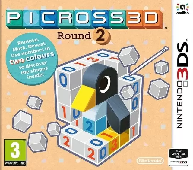 Jeux Nintendo 2DS / 3DS - Picross 3D: Round 2