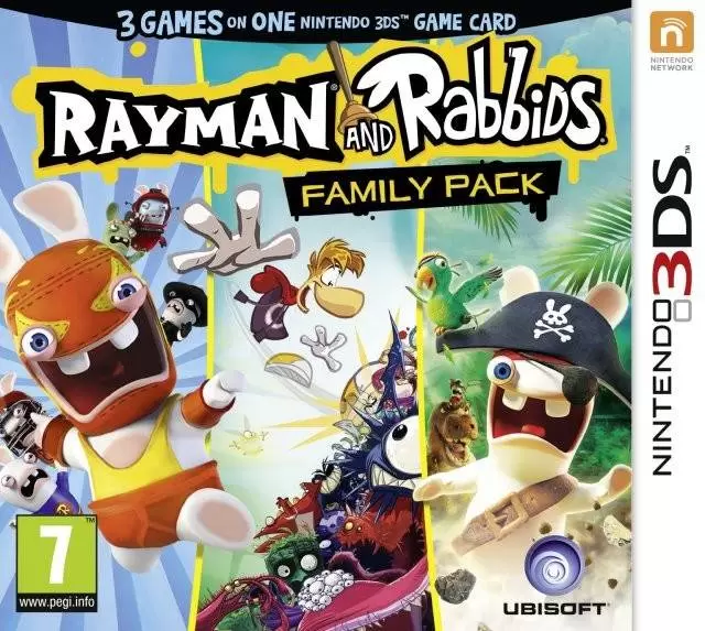Jeux Nintendo 2DS / 3DS - Rayman and Rabbids Family Pack
