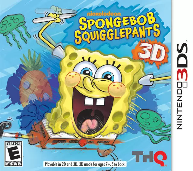Jeux Nintendo 2DS / 3DS - SpongeBob Squigglepants 3D