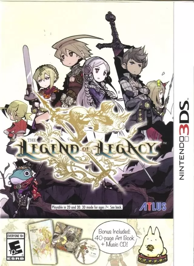 Nintendo 2DS / 3DS Games - The Legend of Legacy Launch Edition