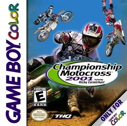 Jeux Game Boy Color - Championship Motocross 2001 Featuring Ricky Carmichael