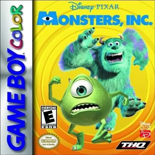 Game Boy Color Games - Disney/Pixar Monsters, Inc.