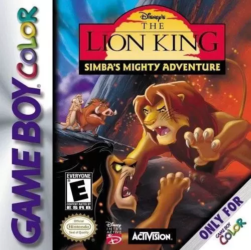 Jeux Game Boy Color - Disney\'s The Lion King: Simba\'s Mighty Adventure