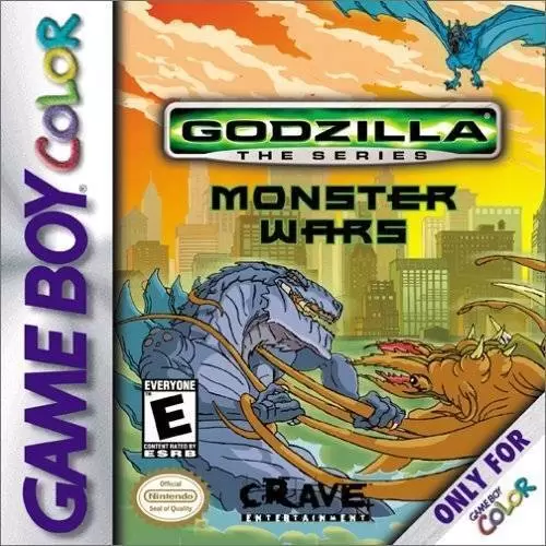Jeux Game Boy Color - Godzilla the Series: Monster Wars