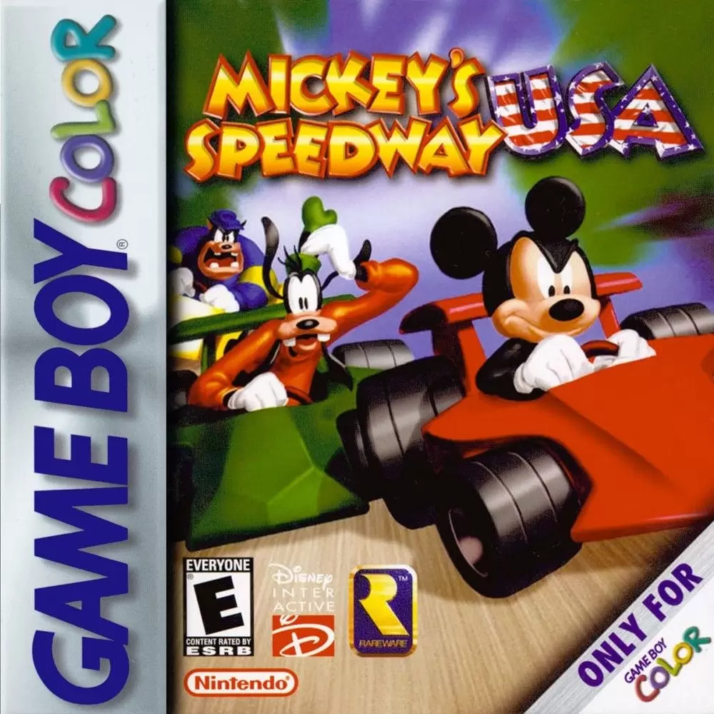 Jeux Game Boy Color - Mickey\'s Speedway USA