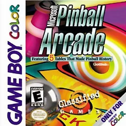 Jeux Game Boy Color - Microsoft Pinball Arcade