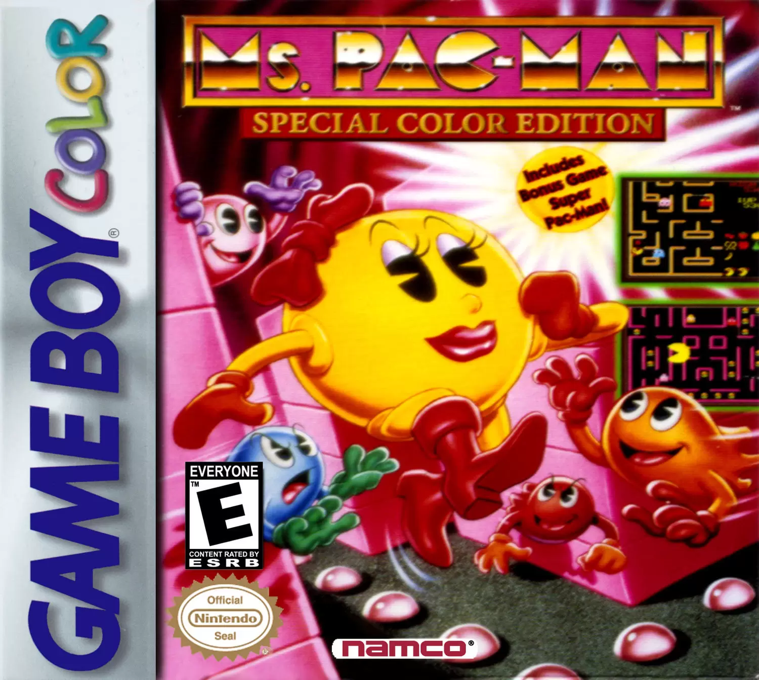 Jeux Game Boy Color - Ms. Pac-Man: Special Color Edition