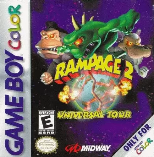 Jeux Game Boy Color - Rampage 2: Universal Tour
