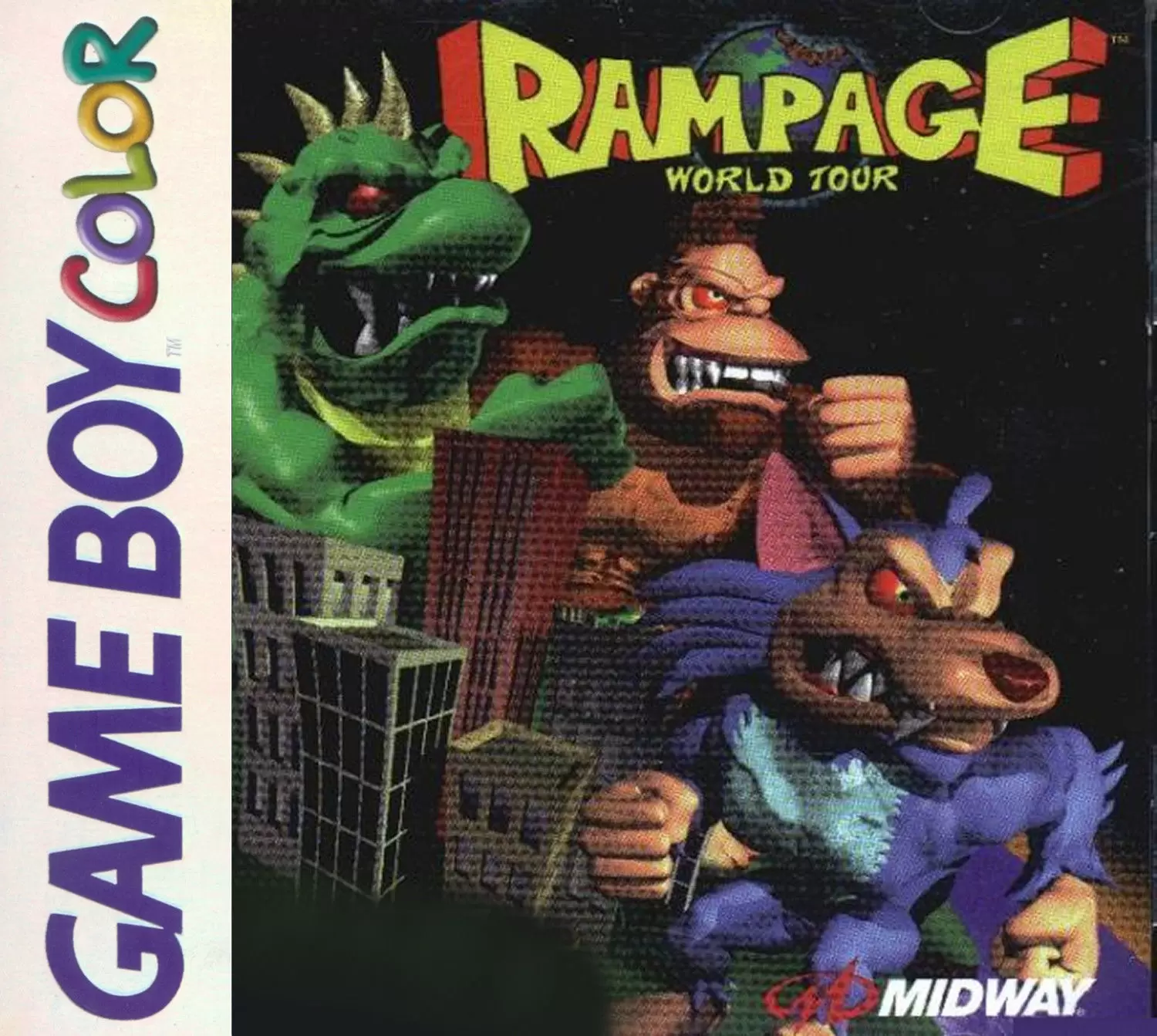 Jeux Game Boy Color - Rampage: World Tour