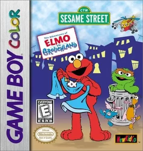 Jeux Game Boy Color - Sesame Street: The Adventures of Elmo in Grouchland