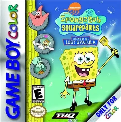 Game Boy Color Games - SpongeBob SquarePants: Legend of the Lost Spatula